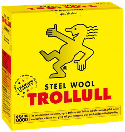 Trollull Ståluld / Slibeuld i rulle 450 gr finhed 0000