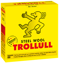 Trollull Ståluld / Slibeuld i rulle 450 gr finhed 00